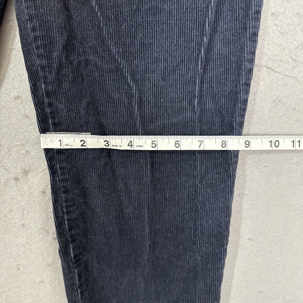 CJ Banks Dress Pants Womens Plus 14W Average Blue Corduroy Career  100% Cotton - Picture 5 of 10